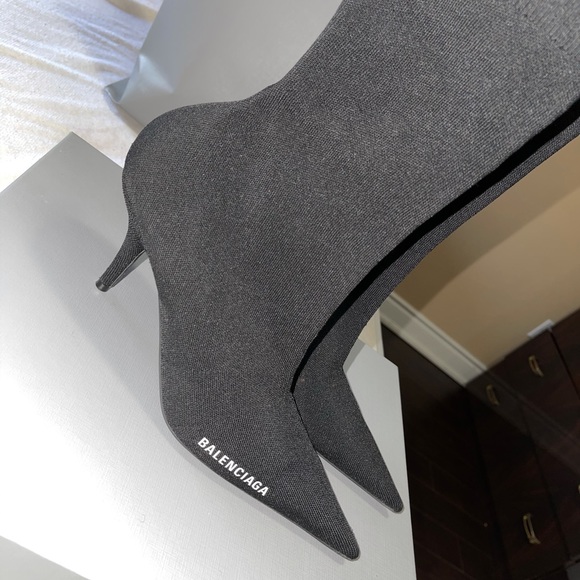 Balenciaga Knife Point Toe Sock Bootie - Picture 4 of 7
